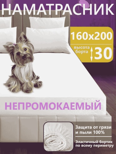 Elita Lux наматрасник на резинке 281834289 160x200, махра
