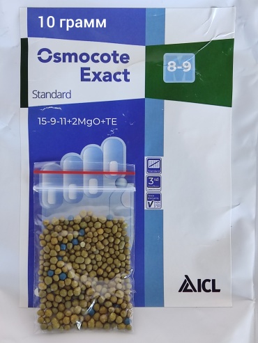 Osmocote гранулы Exact Standard 8-9 15-9-11+2MgO+ТЕ 0.01 л 0.01 кг