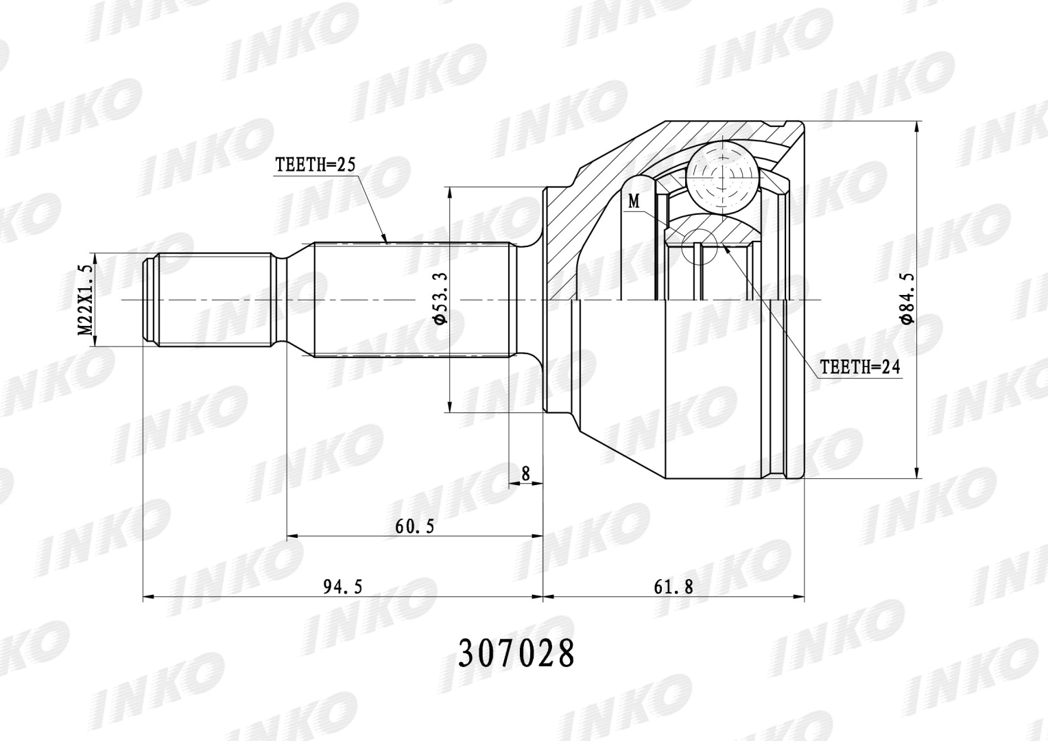 INKO шрус 307028