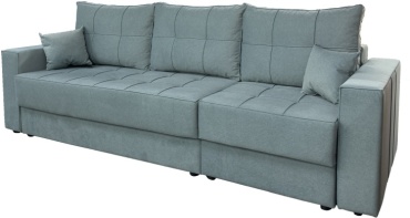 Диван Letostore Seven, 255х95 см, обивка ткань, серый