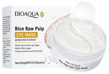 Патчи Bioaqua гидрогелевые Rice Raw Pulp осветляющие 60 шт