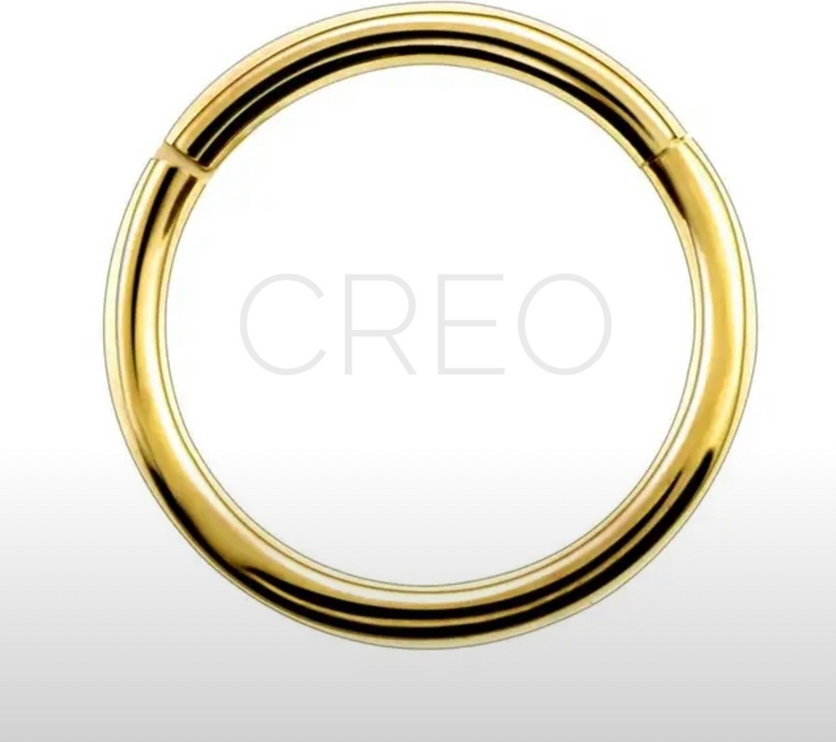Кольцо Creo хирургическая сталь, без вставок, 1.0*10mm мм