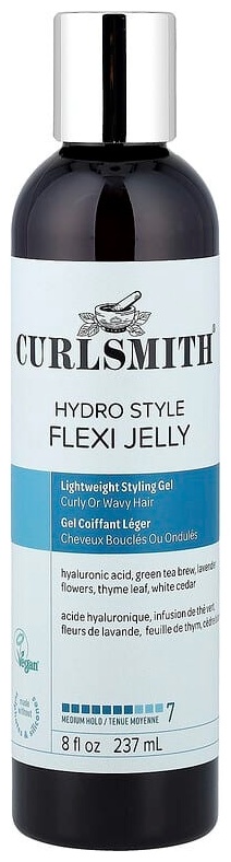 Curlsmith Hydro Style Flexi, желе, средняя фиксация, для вьющихся и волнистых волос, 237 мл бальзам средняя фиксация 237 мл