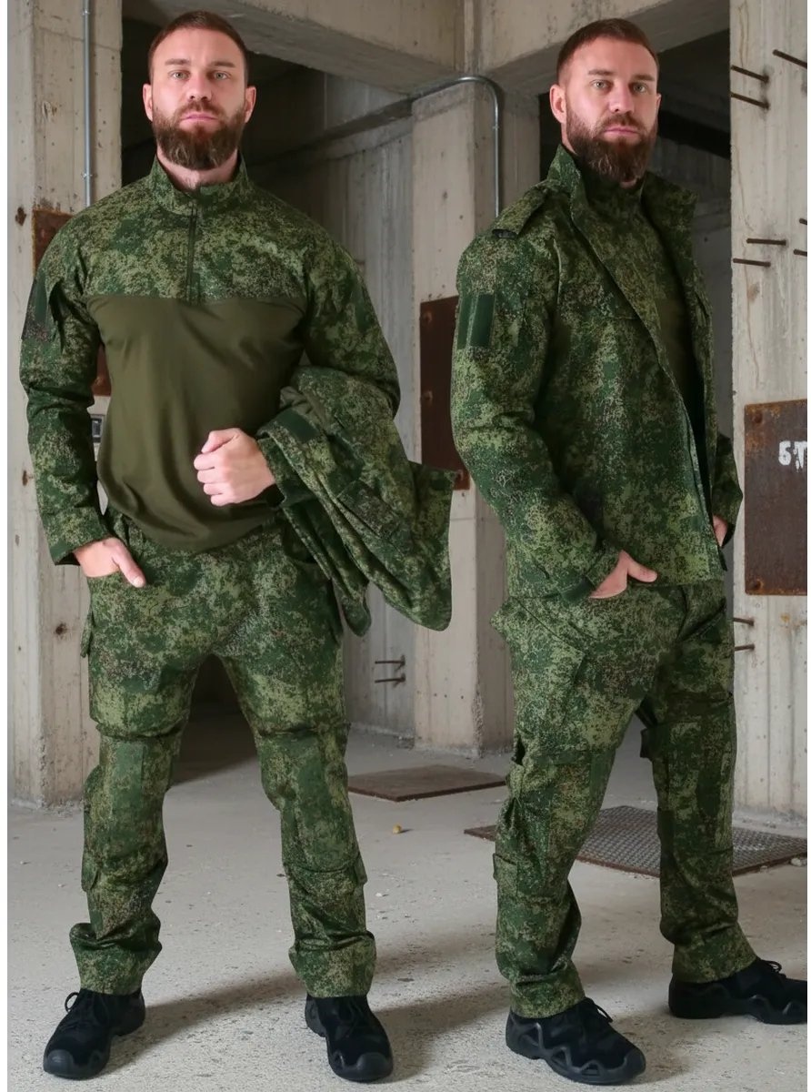 Повседневный костюм зеленый