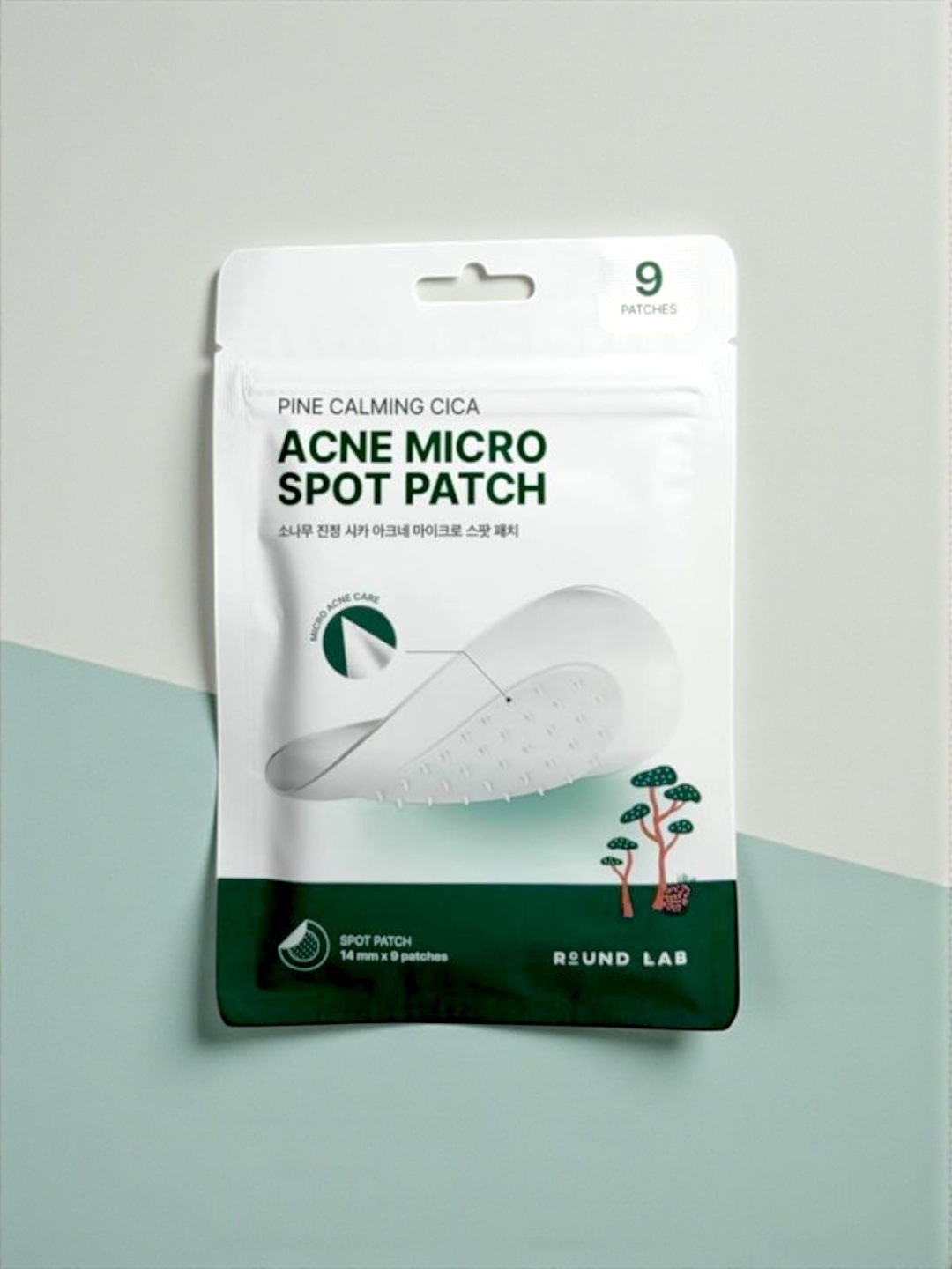 Патчи Round Lab микроигольные Pine Calming Cica Micro Spot Patch от покраснений 9 шт
