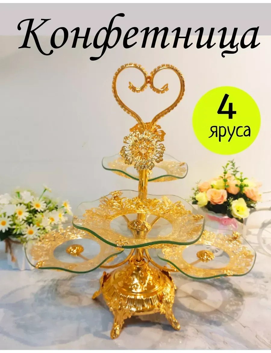 Конфетница YerakaMarket фигурная 4 шт