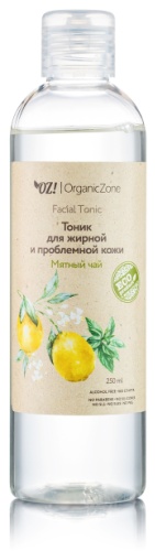 OrganicZone тоник для жирной и проблемной кожи лица "Мятный чай" 250 мл