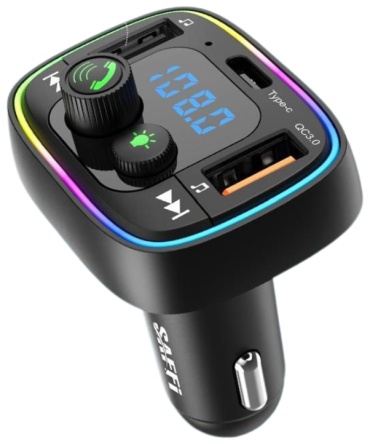 FM-трансмиттер SAFFI FM-003 черный