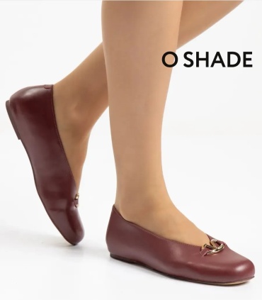 Балетки Oshade бордовый