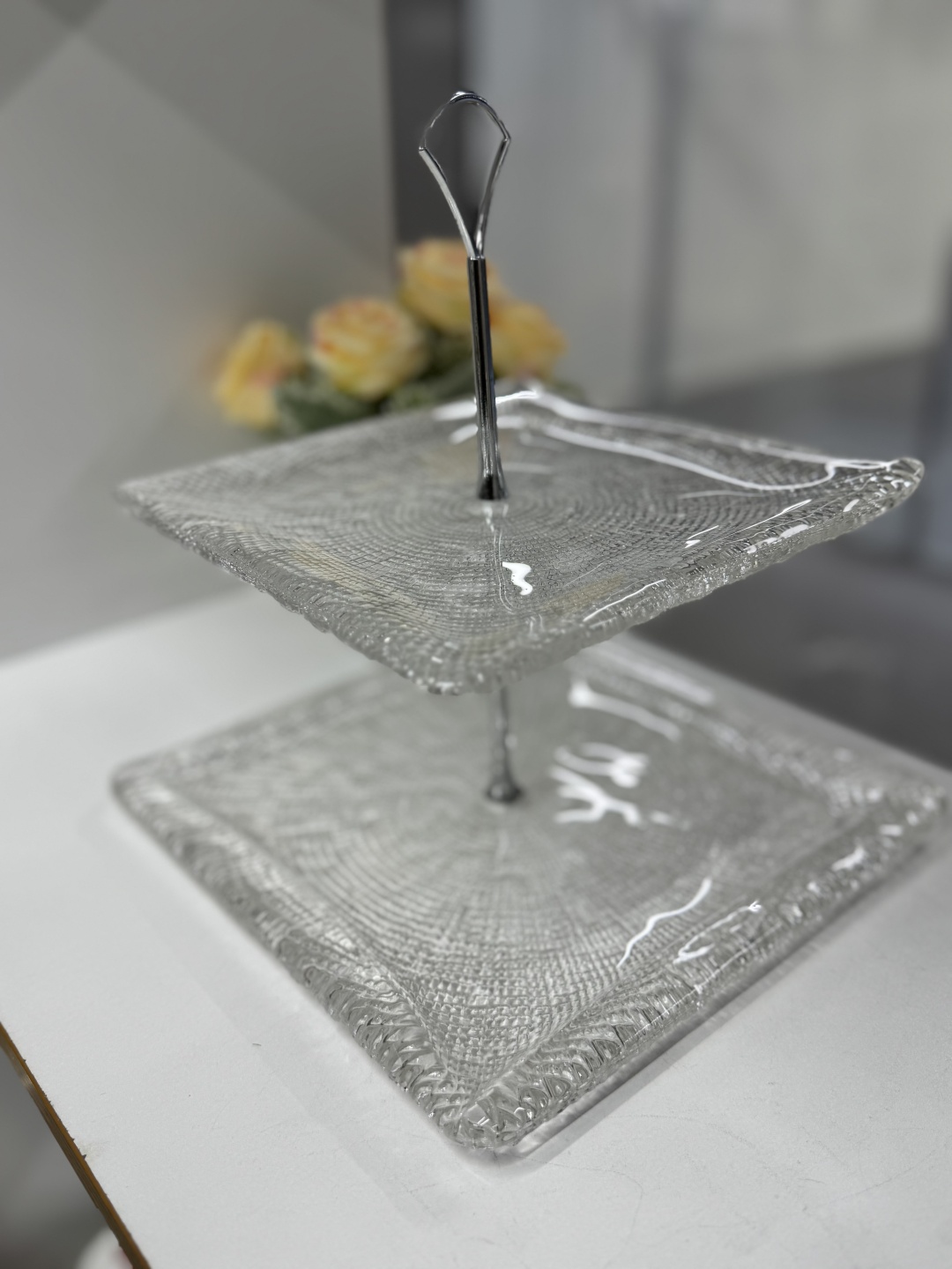 Этажерка Amelihome 1 шт, стекло, 20х20 см