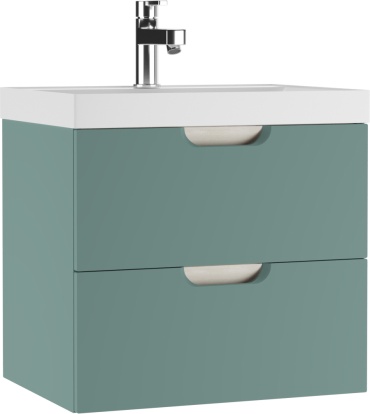 Тумба с раковиной KABINKA.KZ Байтерек, 60.3x52x44.2 см, оливковый