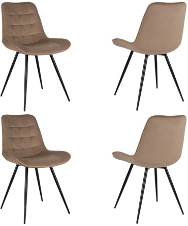 Комплект стульев Бюрократ CH-K2, 81.5x52x40.5 см, светло-коричневый 4 шт.