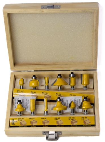 Uyustools набор фрез 12 шт. арт CQT612