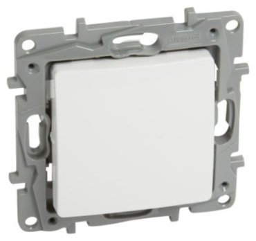 Выключатель клавишный Legrand Niloe 764501, белый