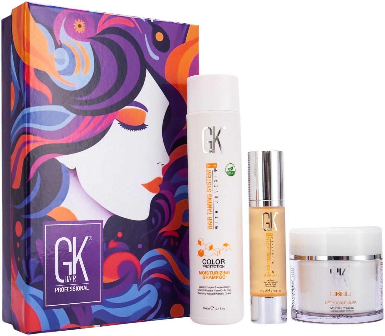 GKhair Hair Taming System Color Protection набор по уходу за волосами для женщин