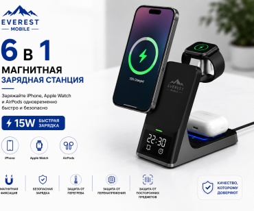 EVEREST Mobile H27 USB Type-C 15 Вт черный