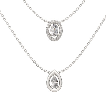 Колье Lucente Silver ZO-0550029_45 длина 45 см вес 4.03 г серебро, фианит