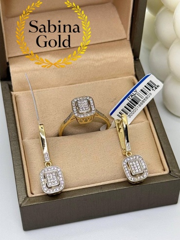 Sabina Gold KMP-SBN-867 вес 6.27 г золото, фианит