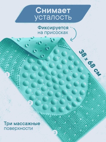 Коврик 103366377 38x68 см, ПВХ
