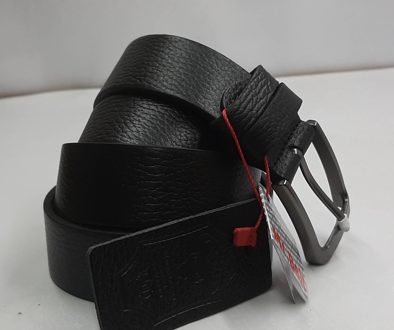 Ремень Mr. Belt натуральная кожа 120 см черный
