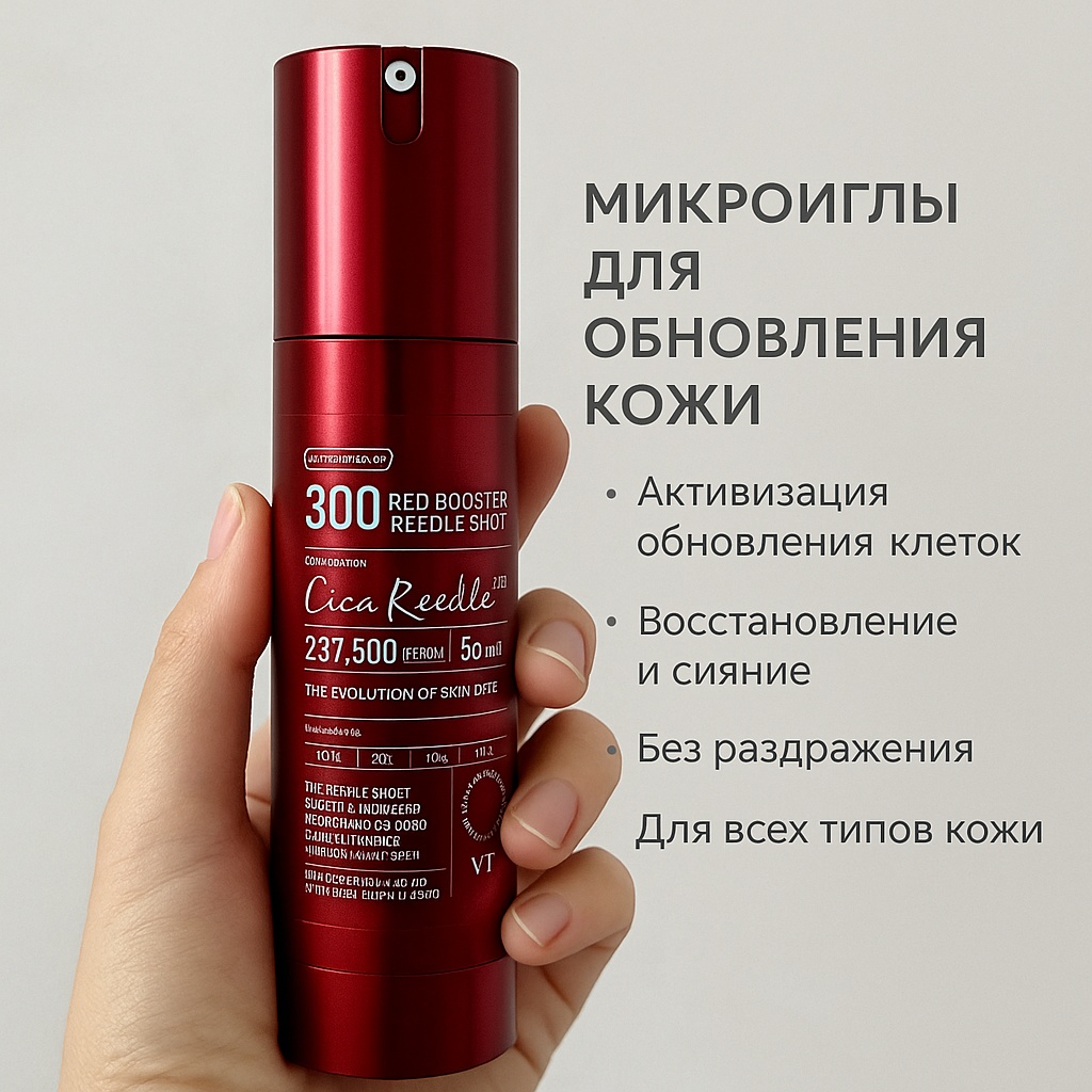 VT сыворотка Cica Reeedle Shot 300 Red Booster для лица 50 мл