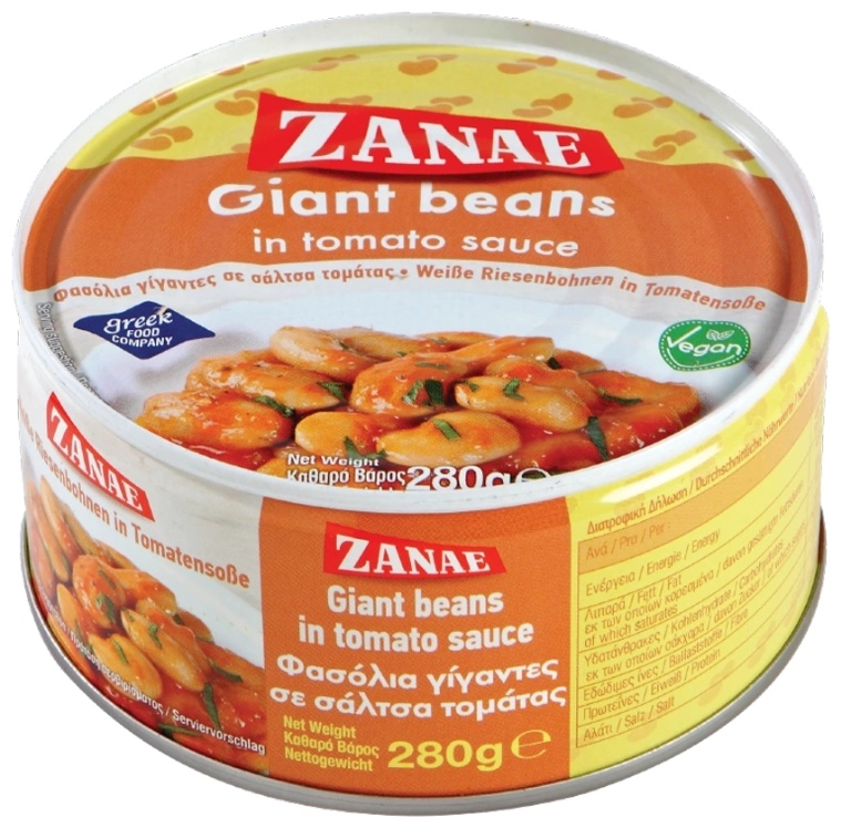 Zanae фасоль в томатном соусе 280 г