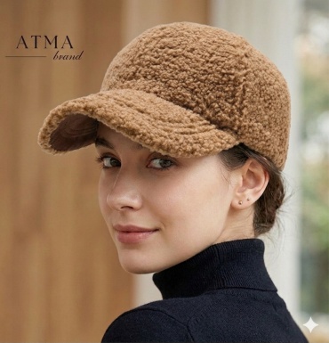 Кепка ATMA brand размер универсальный, бежевый