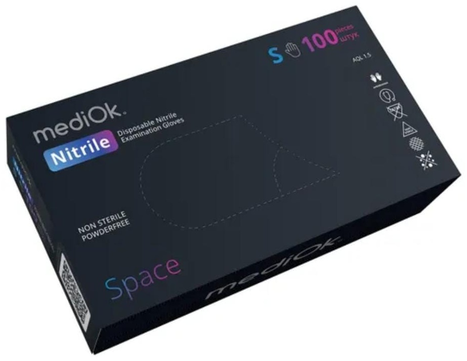 Перчатки 403735 черный 10 шт