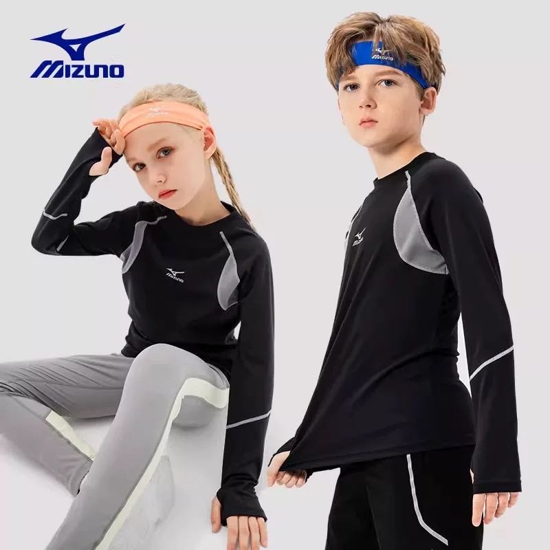 Рашгард Mizuno черный, графит