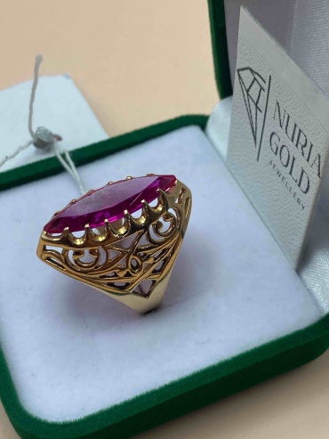 NURIA GOLD 4565543778 размер 18 вес 7.06 г золото, рубин