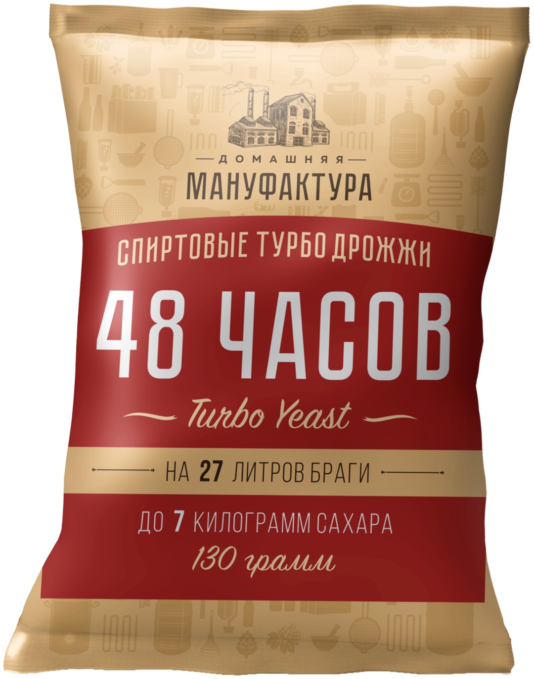 Домашняя мануфактура 48 часов дрожжи спиртовые 130 г