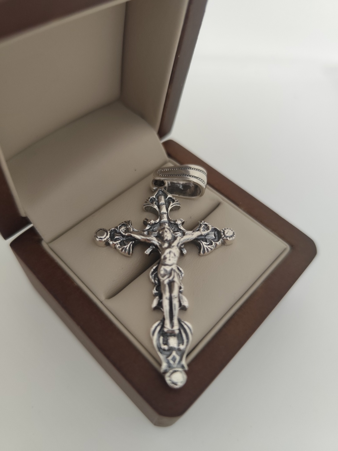 Крестик BEST JEWELER 914702961 вес 14.21 г серебро, без вставок