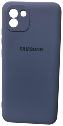 Чехол 100baksovwallet для Samsung Galaxy A03 синий