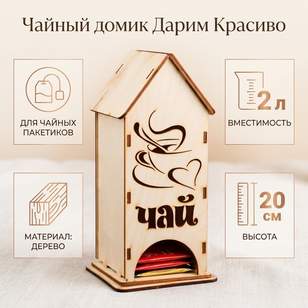 Дарим Красиво короб 2429109, дерево
