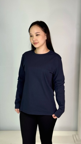 Лонгслив LS Shop синий