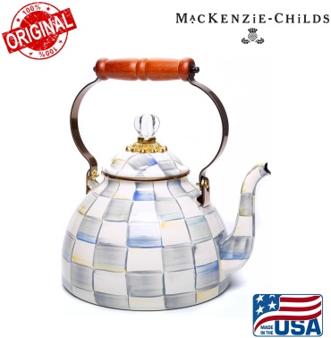 MACKENZIE-CHILDS чайник Sterling Check 3 л, эмалированная сталь