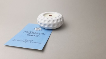 Ароматическая свеча Millenium candles Марс подсвечник «Black Raspberry Vanilla» 4 см, 1 шт