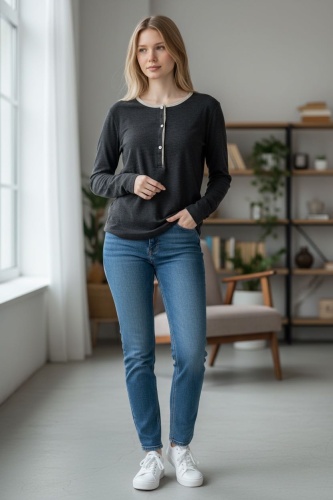 Лонгслив FASHION коричневый