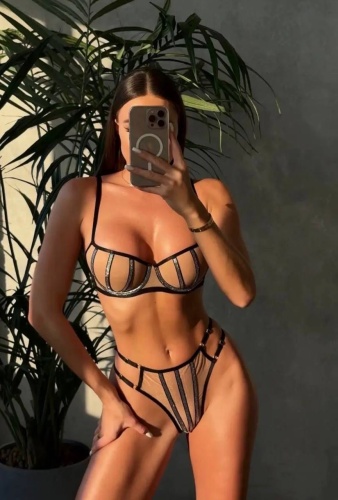 Комплект Bralette черный, бежевый