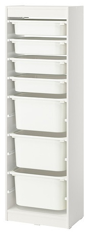 Детский стеллаж IKEA TROFAST, 46x30x146 см, белый