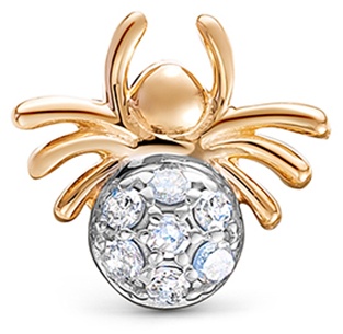 Накрутка Vesna Jewelry для ушей вес 0.62 г золото, бриллиант