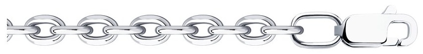 Diamant V59616 длина 50 см, вес 13.14 г серебро, плетение якорное
