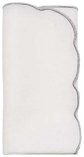 Салфетка Kim Seybert Luminance NA2239225WHSLV 53.3x53.3 см, лен, 1 шт