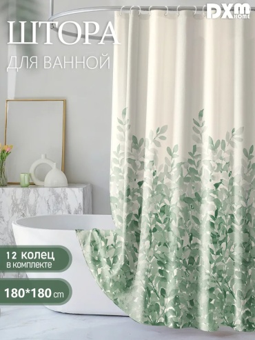Штора для ванной 180330050 180x180 бежевый, полиэстер