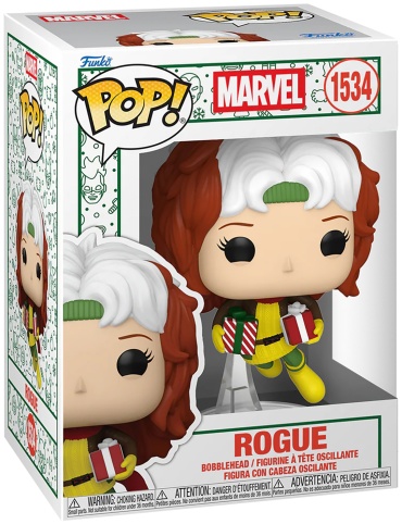 Funko Фигурка Funko POP! Bobble Marvel Holiday Rogue (1534) по мотивам вселенной "Марвел". 10 см 1 шт