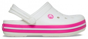 Сабо Crocs белый, розовый