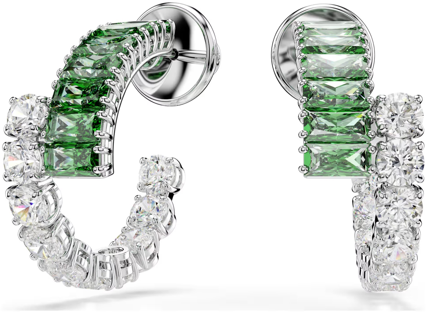Серьги Swarovski бижутерный сплав, цирконий