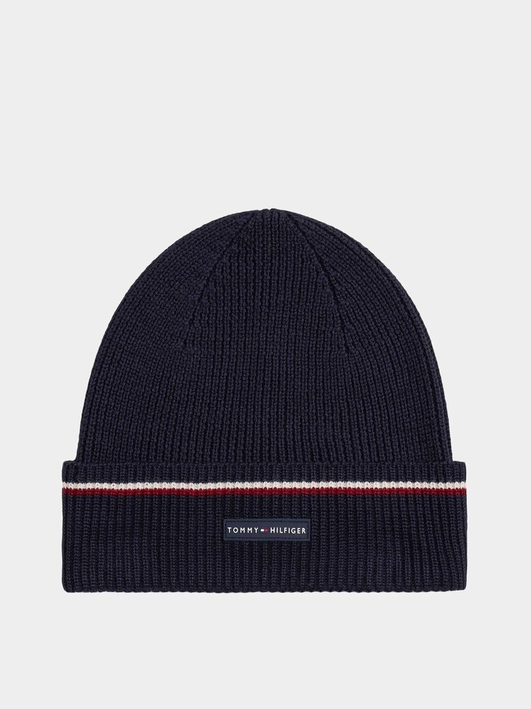 Шапка Tommy Hilfiger размер универсальный, синий
