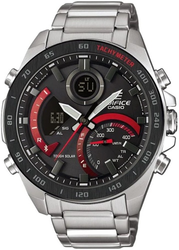 Кварцевые CASIO ECB-900DB-1ADR нержавеющая сталь