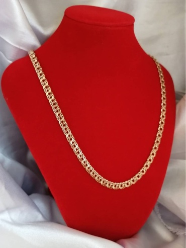 Hadisha Jewelry 432 длина 55 см, вес 9.02 г золото, плетение бисмарк